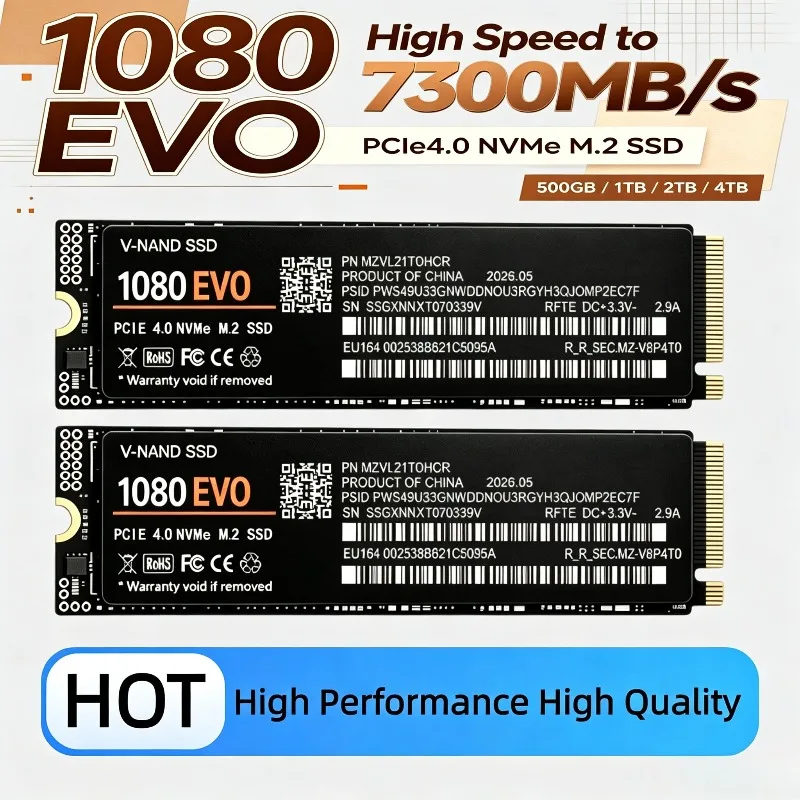 M.2 Nvme 4Tb Pcie 4.0 Ssd - 2026 NOVO SSD Interno 1080 EVO