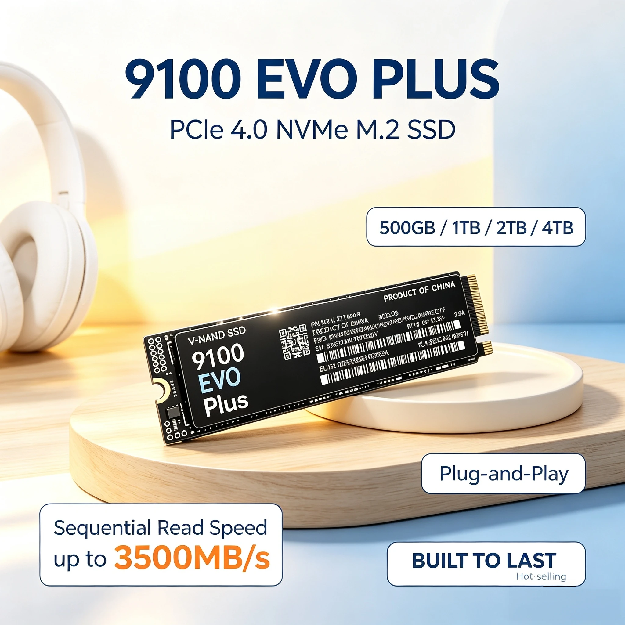 M.2 Nvme 4Tb Pcie 4.0 Ssd - SSD M.2 NVMe 9100 EVO PLUS,