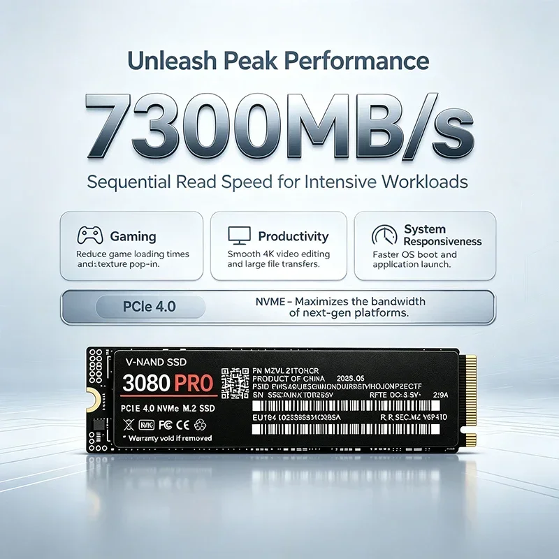 3080 PRO 500GB 1TB 2TB 4TB SSD - M.2 Nvme 4Tb Pcie 4.0 Ssd avaliação e preço