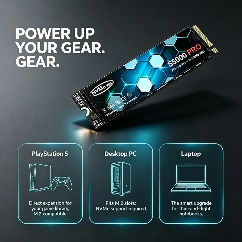 S5000 PRO SSD M.2, disco rígid - M.2 Nvme 4Tb Pcie 4.0 Ssd avaliação e preço