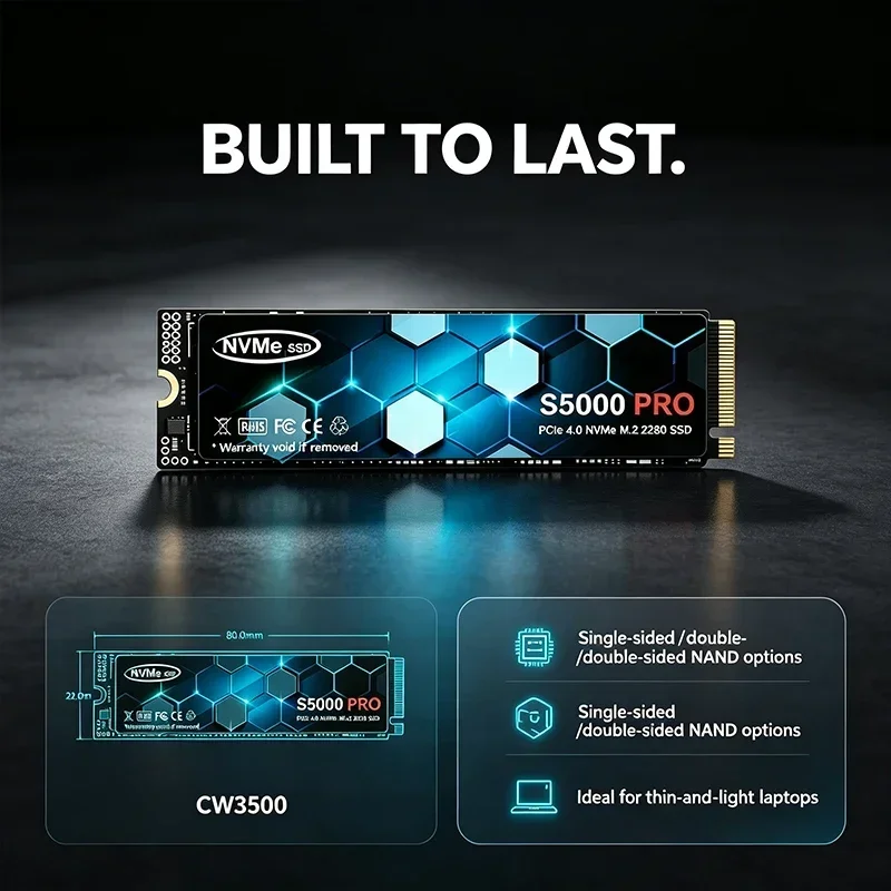 S5000 PRO SSD M.2, disco rígid - M.2 Nvme 4Tb Pcie 4.0 Ssd avaliação e preço