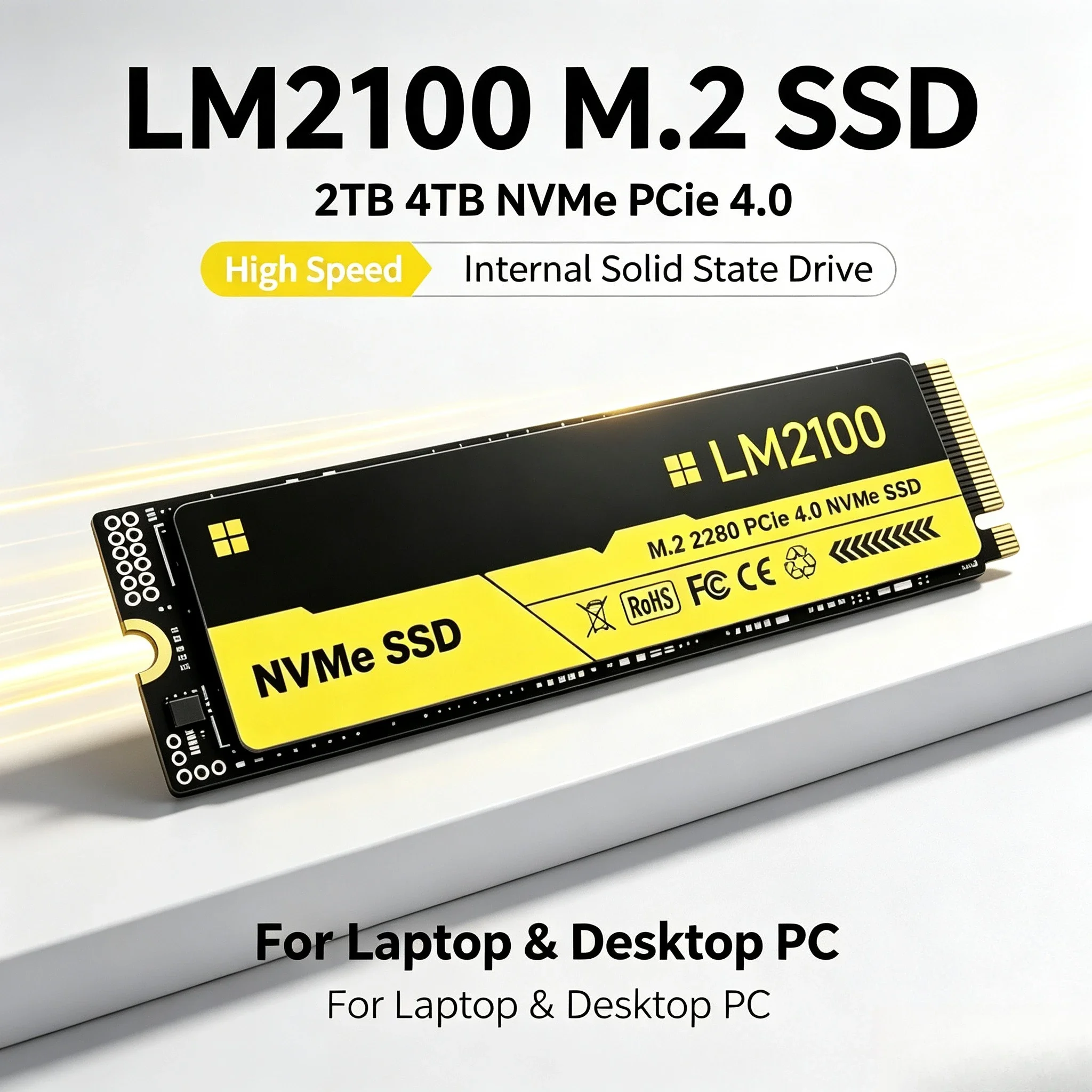 Novo disco rígido SSD M.2 LM21 - M.2 Nvme 4Tb Pcie 4.0 Ssd avaliação e preço
