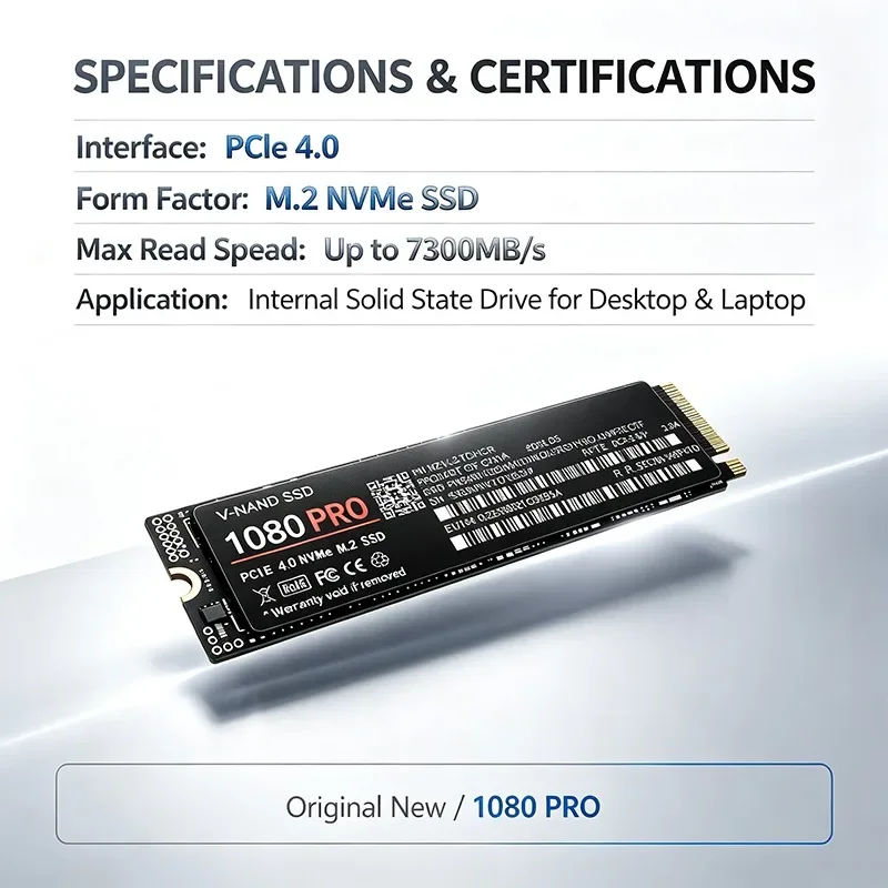 SSD interno 1080PRO M.2 NVMe P - M.2 Nvme 4Tb Pcie 4.0 Ssd avaliação e preço