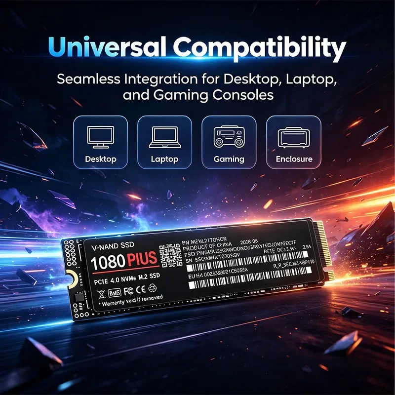1080 Plus M.2 NVMe PCIe 4.0 SS - M.2 Nvme 4Tb Pcie 4.0 Ssd avaliação e preço