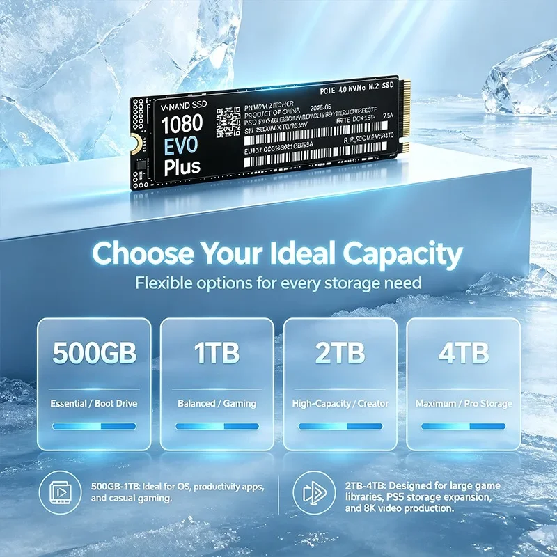 SSD Interno M.2 NVMe PCIe 4.0  - M.2 Nvme 4Tb Pcie 4.0 Ssd avaliação e preço