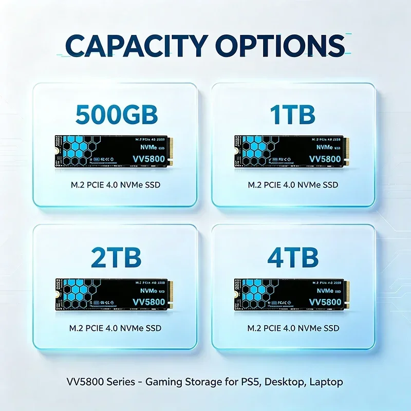 VV5800 500GB 1TB 2TB 4TB SSD M - M.2 Nvme 4Tb Pcie 4.0 Ssd avaliação e preço